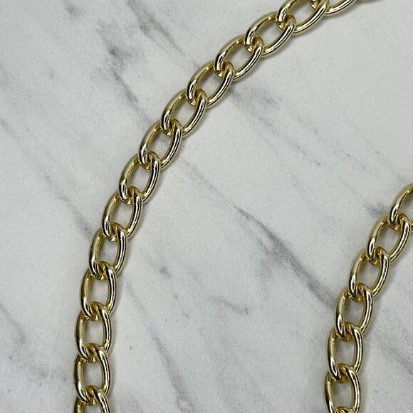 Gold Tone Draped Multi Strand Chain Belt Y2K Festival One Size (OS) ✨ - Picture 6 of 12